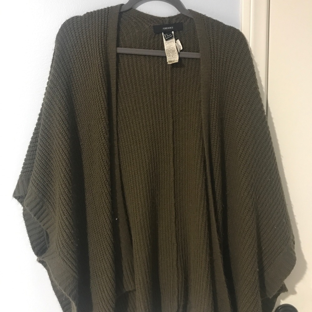 Dark green cardigan